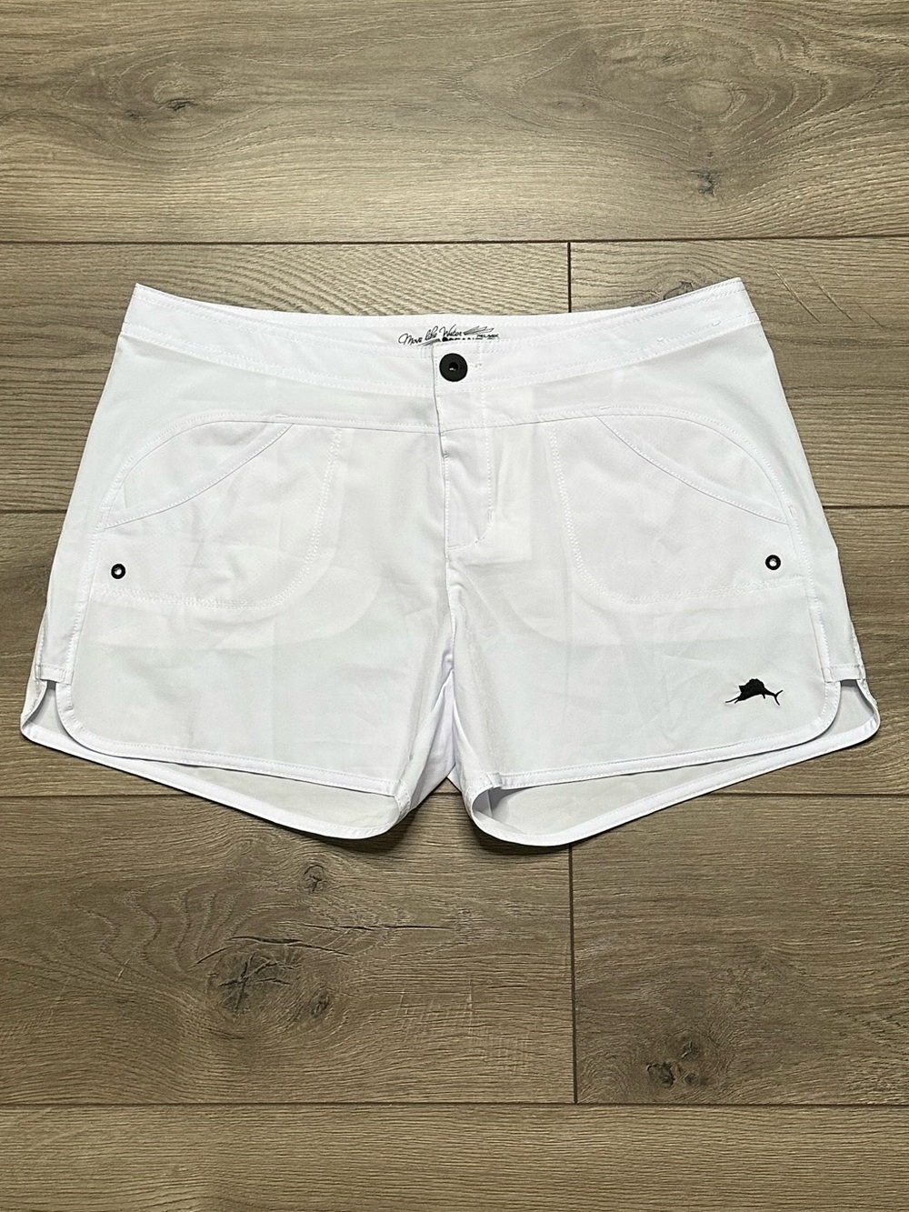 Pelagic Moana 4” Ocean-Flex Hybrid White Stretch Fishing Swim Board Shorts 8